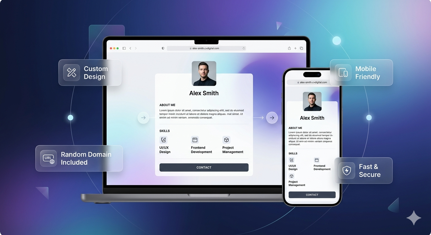 Digital CV Website (Personal Branding)